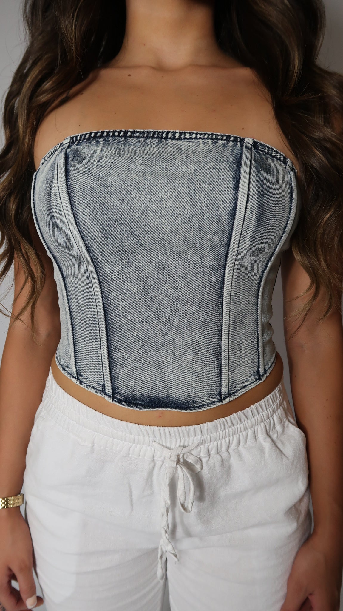 Emory Denim Bustier